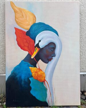 Alternative view of Harmony in Silence - Original Oil Painting