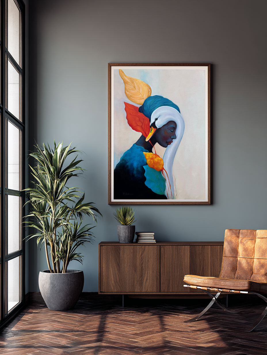 Harmony in Silence - Original Oil Painting - Image 3