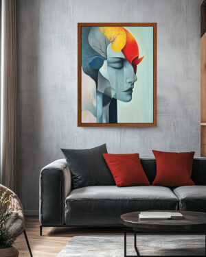 Alternative view of Mindscape of Emotion - Original Oil Painting