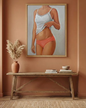 Alternative view of Contemporary Figurative Painting of Feminine Strength (2)