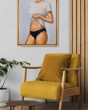 Alternative view of Contemporary Figurative Painting Of Feminine Strength