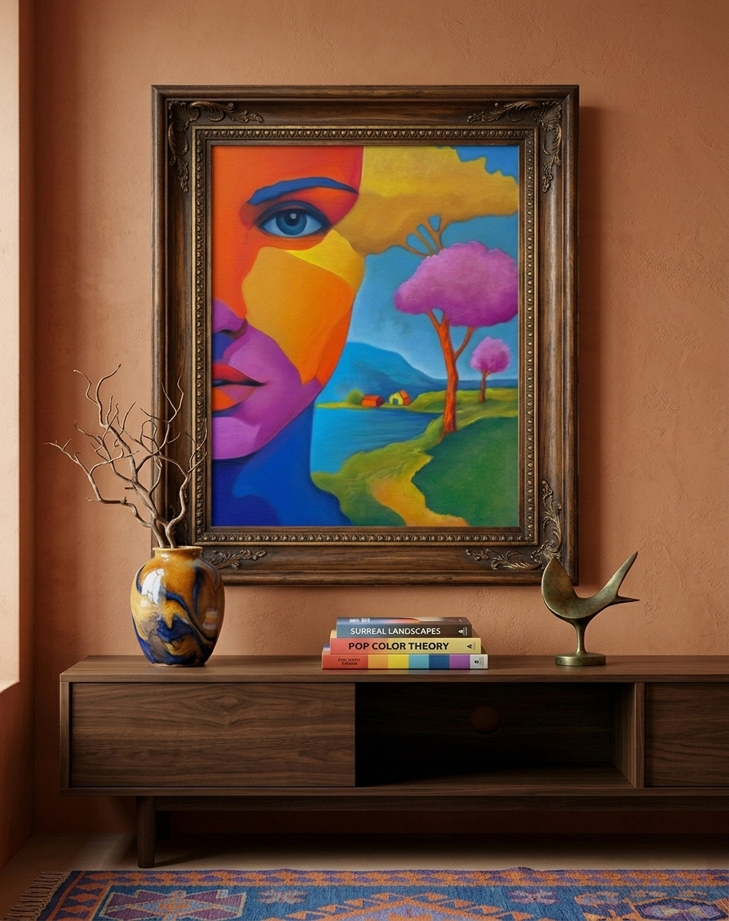 Dreamscape Within Her Gaze Original oil painting - Image 6