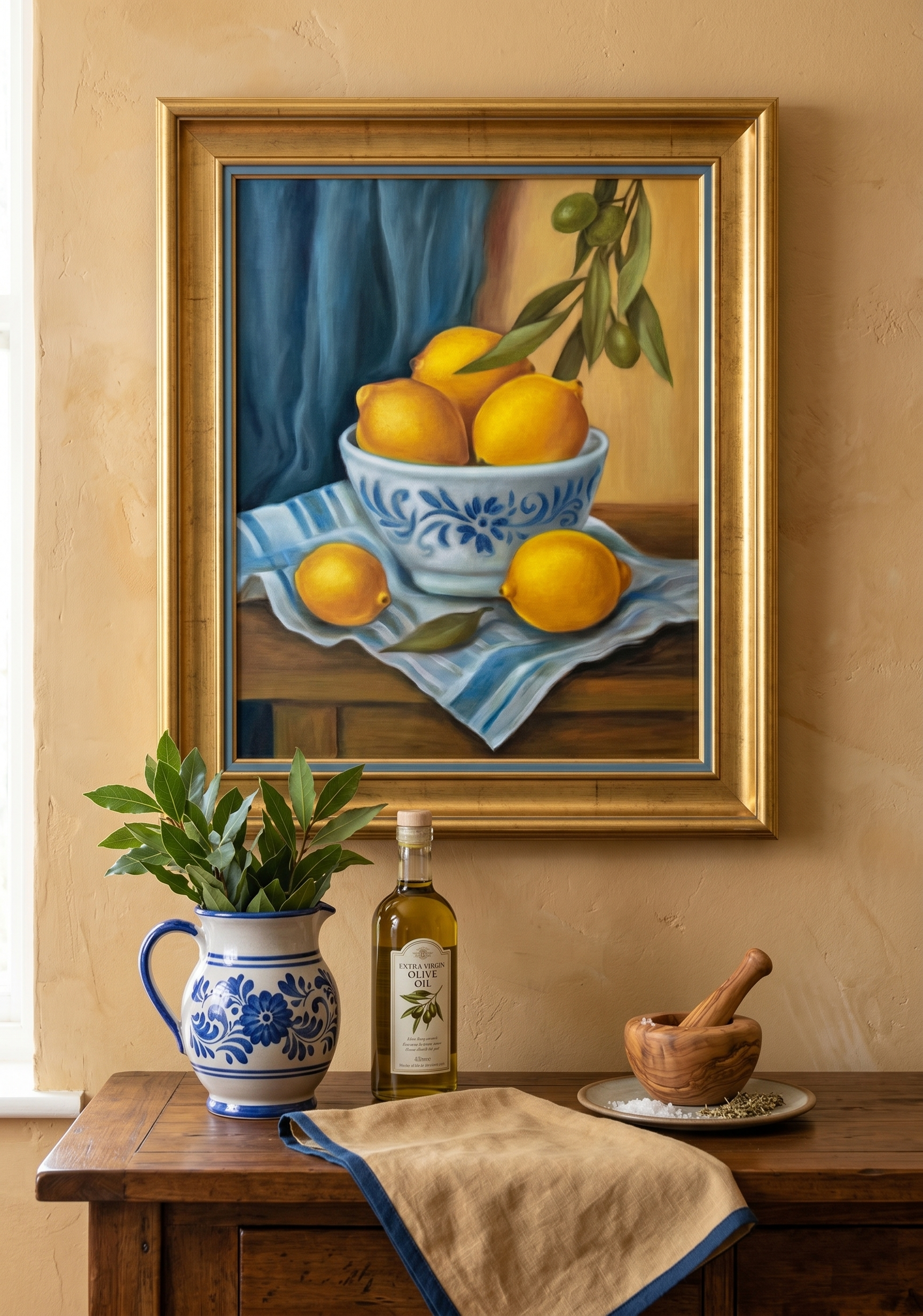 Golden Lemons Still Life - Original oil painting - Image 2
