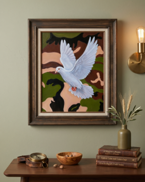Alternative view of Make Love, Not War! – Original oil painting