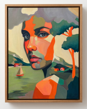 Alternative view of Whispers of Nature - Original oil painting