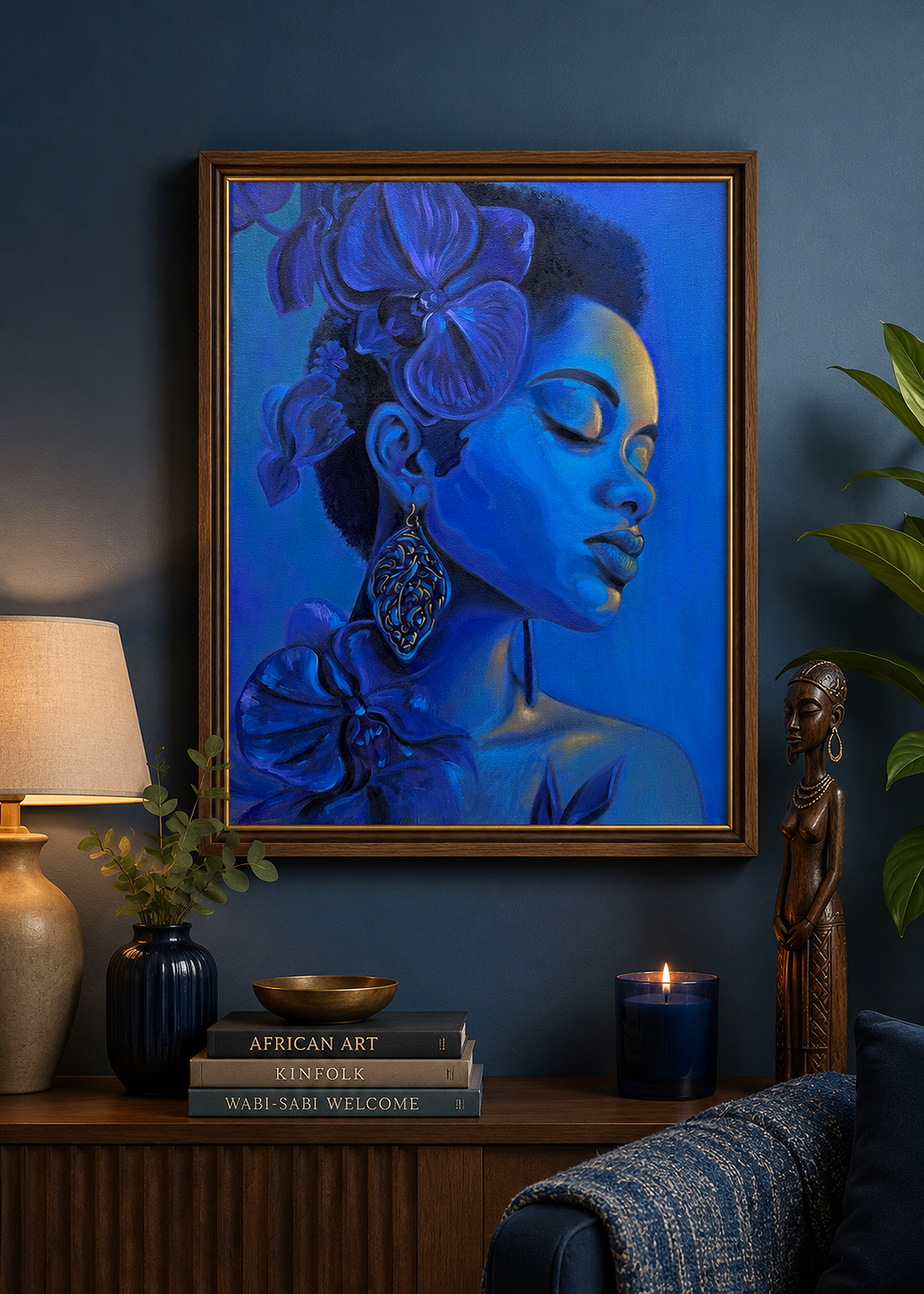 Midnight Orchid Reverie - Original oil painting - Image 9