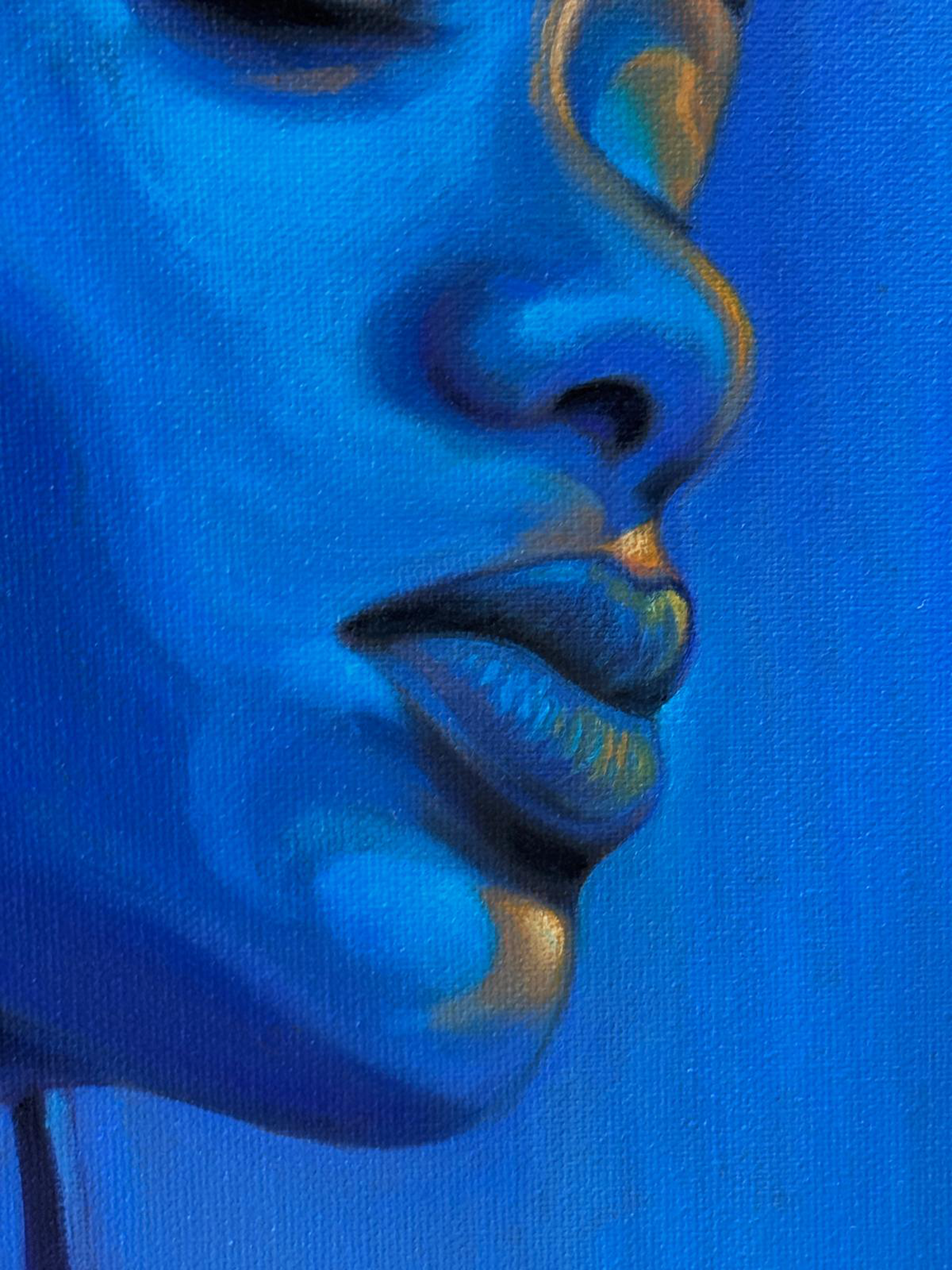 Midnight Orchid Reverie - Original oil painting - Image 5