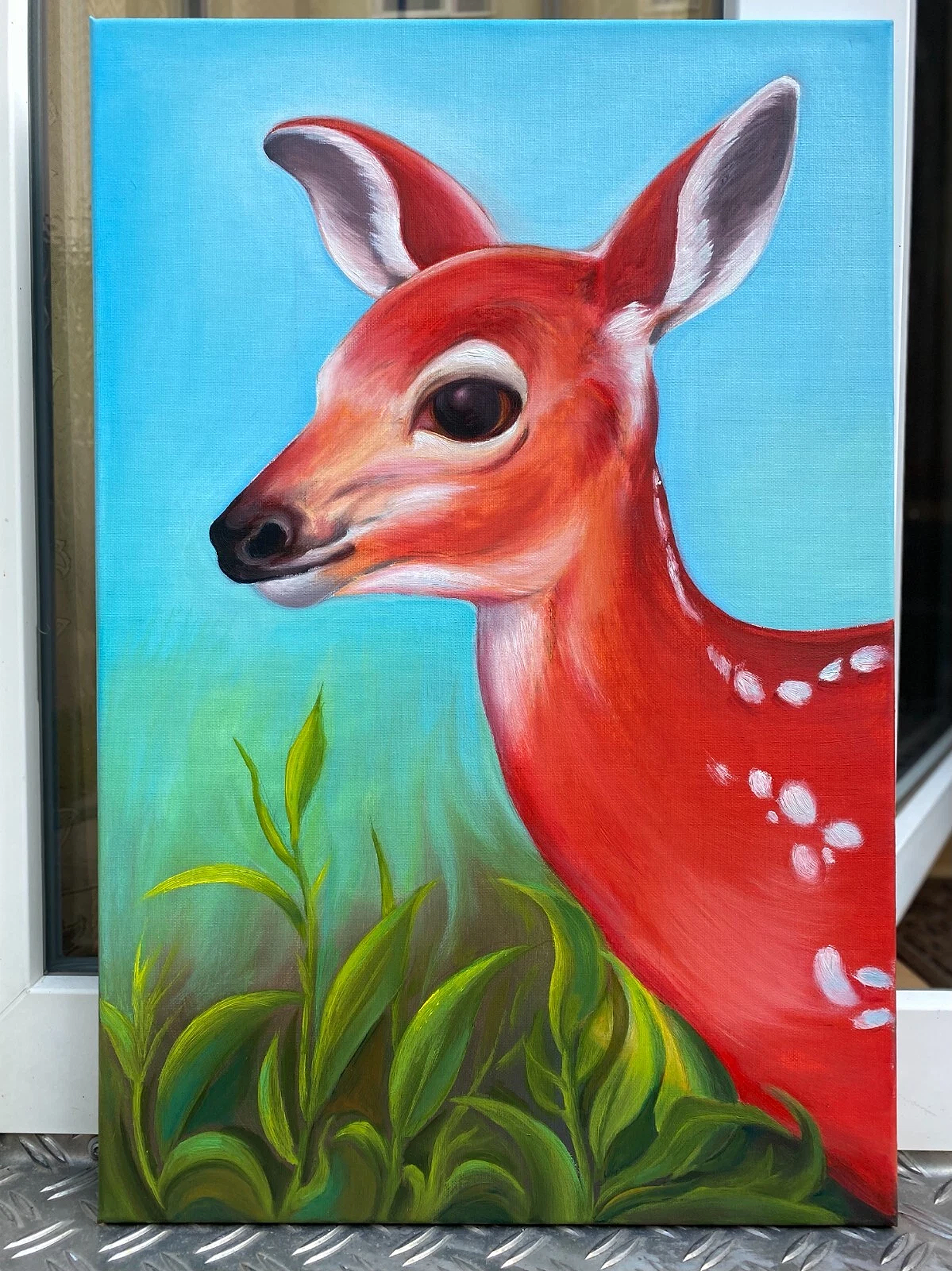 Whispering Fawn Dream - Original Oil Painting - Image 4