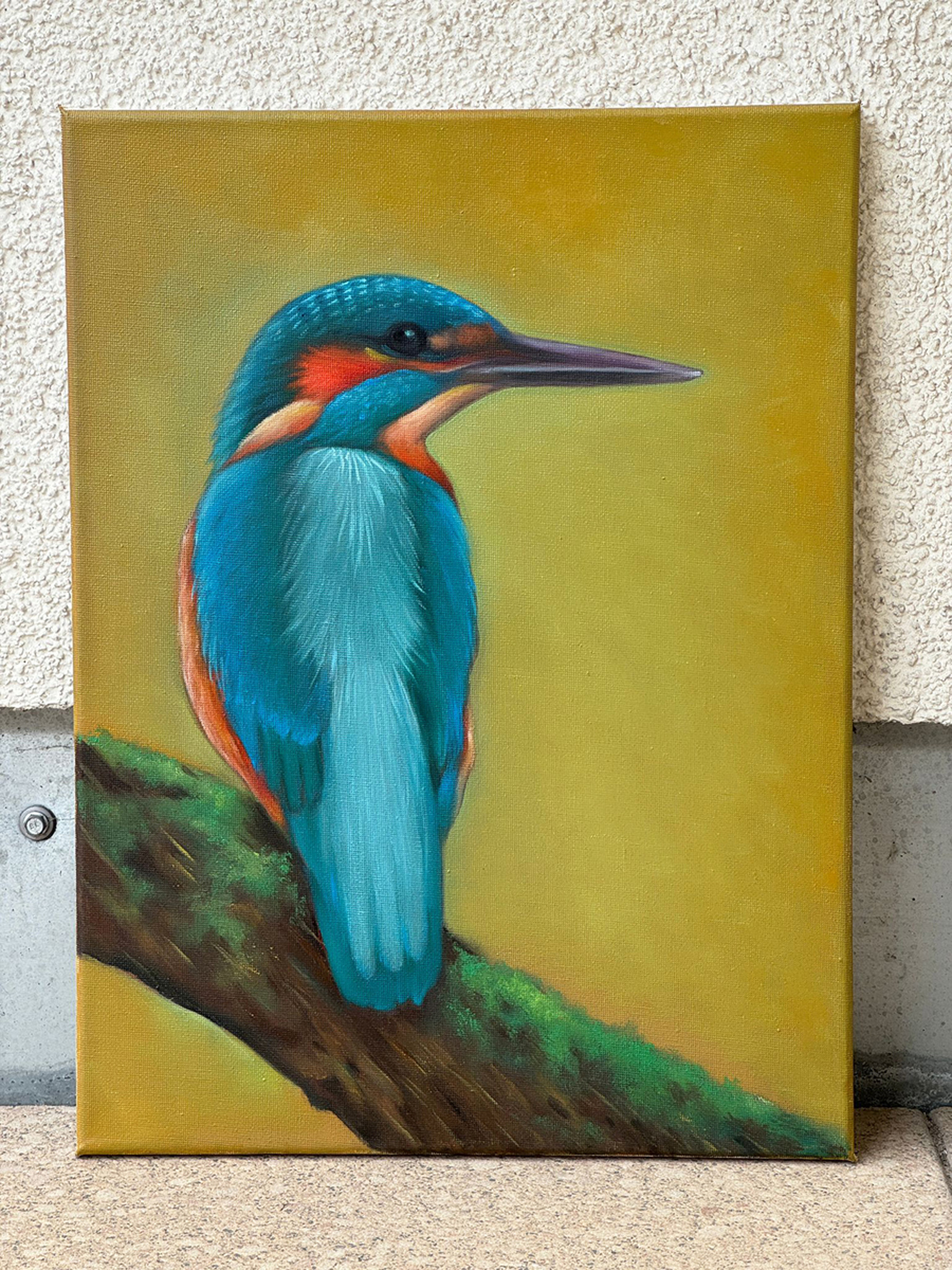 Kingfisher Painting - Original oil painting - Image 2
