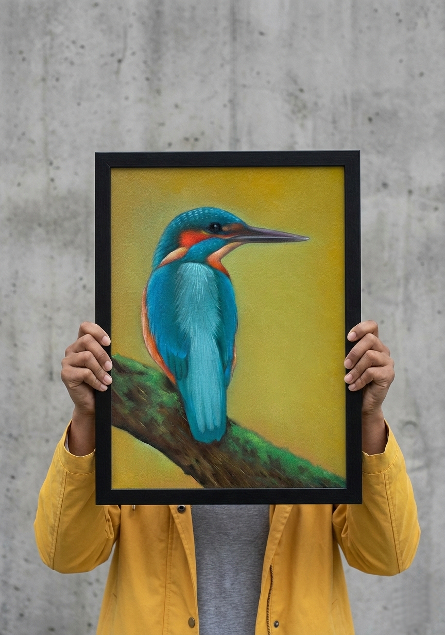 Kingfisher Painting - Original oil painting - Image 3